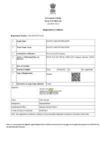 GST Registration Certificate page 0001 2